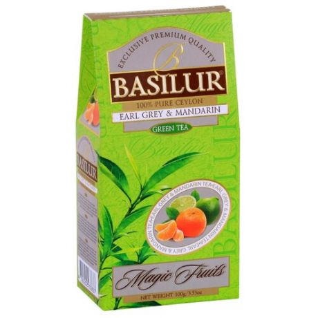 Чай зеленый Basilur Magic fruits Earl grey&Mandarin, 100 г