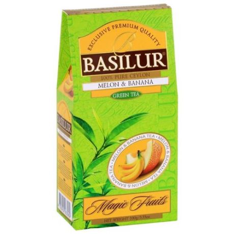 Чай зеленый Basilur Magic fruits Melon&Banana, 100 г