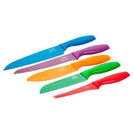 Набор GIPFEL Stahlberg 5 ножей 6739 разноцветный
