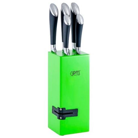 Набор GIPFEL 5 ножей с подставкой 8448 черный