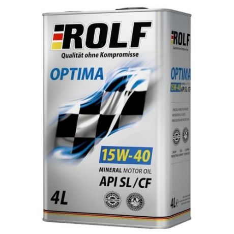 Моторное масло ROLF Optima 15W-40 SL/CF 4 л