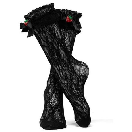 Капроновые носки Mersada Летний блюз, размер 35-41, черный/красный/зеленый