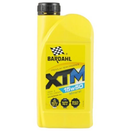 Моторное масло Bardahl XTM 15W50 1 л