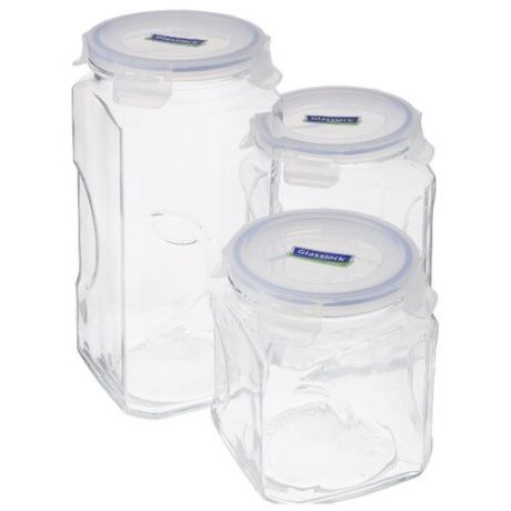 Glasslock Набор контейнеров для сыпучих продуктов IG-535 3 шт. прозрачный