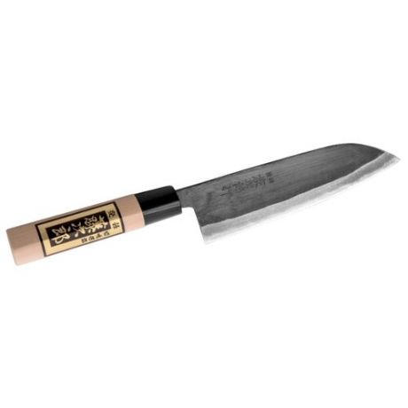 Tojiro Нож сантоку Japanese knife, 16,5 см коричневый / черный