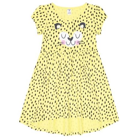 Платье crockid Крапинка размер 98, сочный лимон