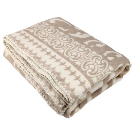 Одеяло ARLONI Арабески хлопковый, всесезонное, 140 х 205 см (бежевый)