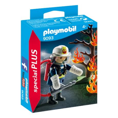 Набор с элементами конструктора Playmobil Special Plus 9093 Специалист по тушению пожара