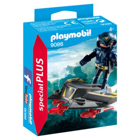 Набор с элементами конструктора Playmobil Special Plus 9086 Небесный рыцарь с самолетом
