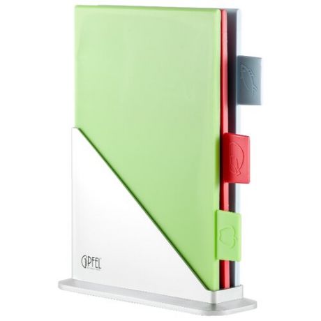 Набор разделочных досок GIPFEL 3124 BRIGHT 30.5x25 см (3 шт.) зеленый/красный/голубой