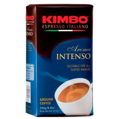 Кофе молотый Kimbo Aroma Intenso вакуумная упаковка, 250 г