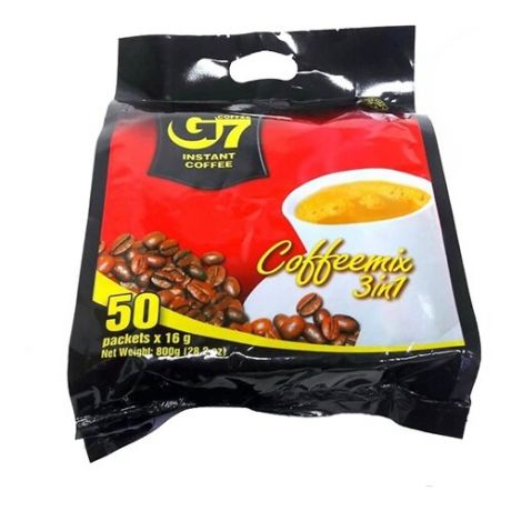 Растворимый кофе Trung Nguyen G7 3 в 1, в пакетиках (50 шт.)