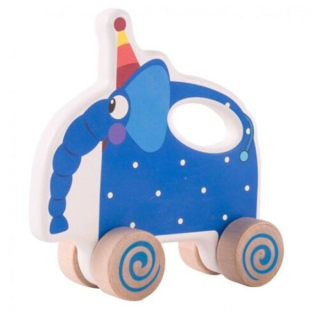 Каталка-игрушка Деревяшки Слон Ду-Ду (18WRT01E) синий