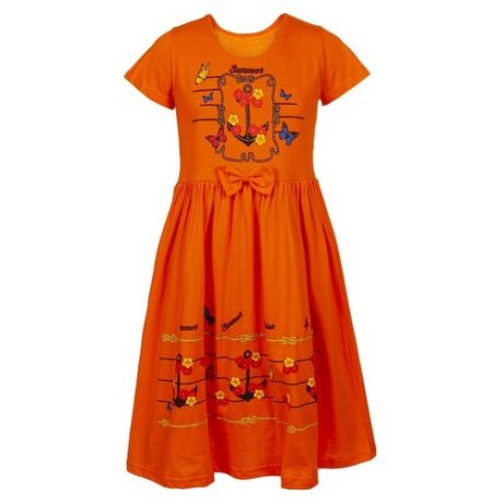 Платье M&D размер 110, оранжевый