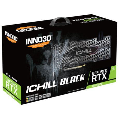 Видеокарта INNO3D iCHILL GeForce RTX 2070 SUPER 1815MHz PCI-E 3.0 8192MB 14000MHz 256 bit HDMI 3xDisplayPort HDCP BLACK Retail