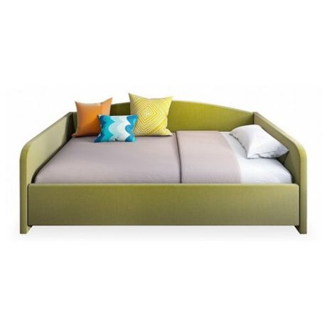 Кровать детская Sonum Uno, размер (ДхШ): 205х136 см, спальное место (ДхШ): 190х120 см, каркас: металл, обивка: текстиль, цвет: зеленый