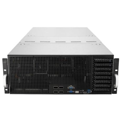 Сервер ASUS ESC8000 G4 без процессора/без ОЗУ/без накопителей/количество отсеков 2.5" hot swap: 8/LAN 1 Гбит/c