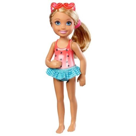 Кукла Barbie Клуб Челси Челси с напитком, 14 см, DWJ34