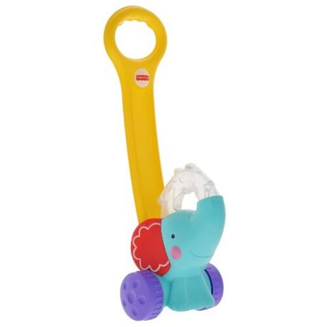 Каталка-игрушка Fisher-Price Слоник (Y8651) голубой/желтый