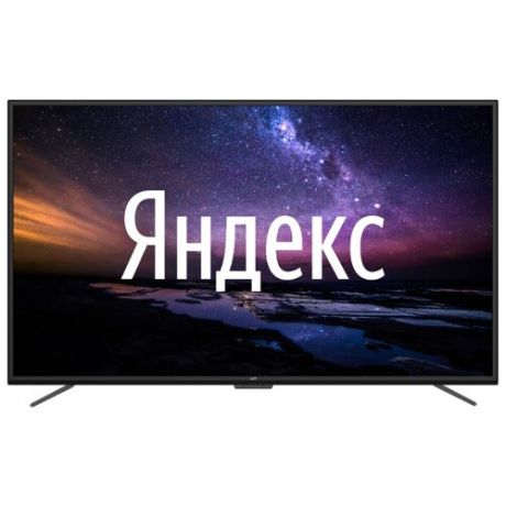 Телевизор Leff 65U510S 65" (2020) на платформе Яндекса черный