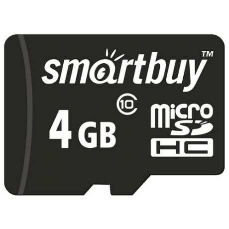 Карта памяти SmartBuy microSDHC Class 10 4GB