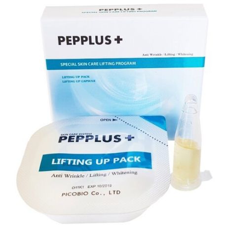 Маска Pepplus+ Lifting Up Mask Pack на 1 применение для лица и шеи