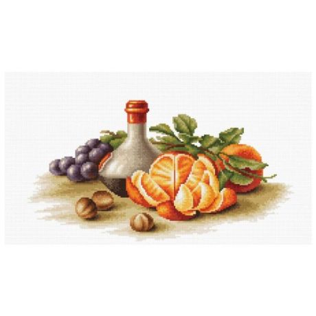 Luca-S Набор для вышивания Натюрморт с апельсинами, 35.5 х 19 см, B2250