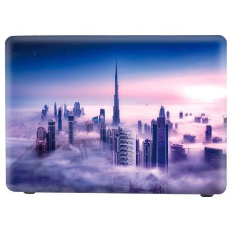 Чехол-накладка i-Blason MacBook Air 13 2018 A1932 Burj Khalifa голубой