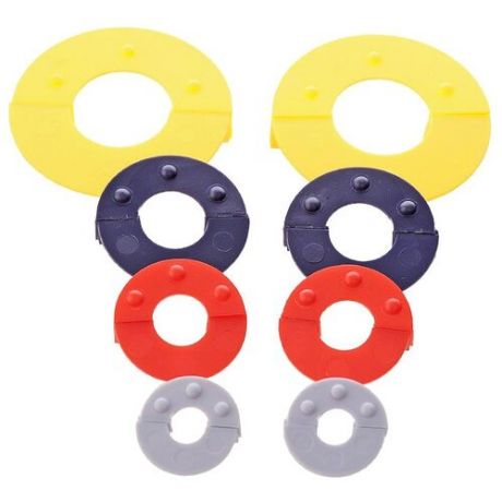 Prym Устройство для изготовления помпонов 4 размера (624153) желтый/фиолетовый/красный/серый