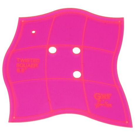 Hemline Лекало для пэчворка Sew Easy Изогнутый квадрат ERGG03, 6.5" розовый