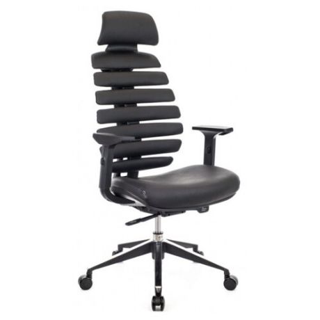 Компьютерное кресло Everprof Ergo, обивка: натуральная кожа, цвет: черная кожа