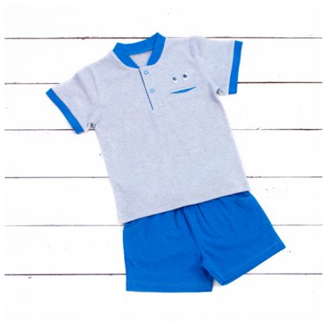 Комплект одежды АЛИСА размер 80, серый/голубой