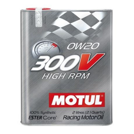 Моторное масло Motul 300V High RPM 0W20 2 л