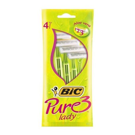 Bic Бритвенный станок Pure 3 Lady упаковка из 4 шт