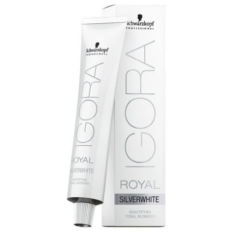 Schwarzkopf Professional Igora Royal краситель для волос SilverWhite, 60 мл, сталь