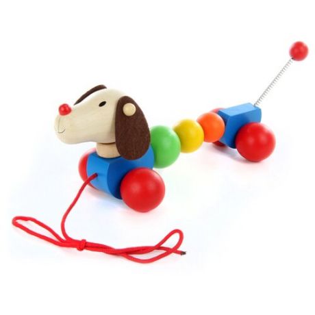 Каталка-игрушка Фабрика Фантазий Собачка (85179) разноцветный