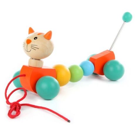 Каталка-игрушка Фабрика Фантазий Котенок (85180) разноцветный