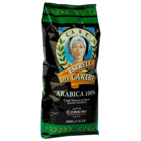 Кофе в зернах Caffe Corsini Estrella Del Caribe, арабика, 1 кг