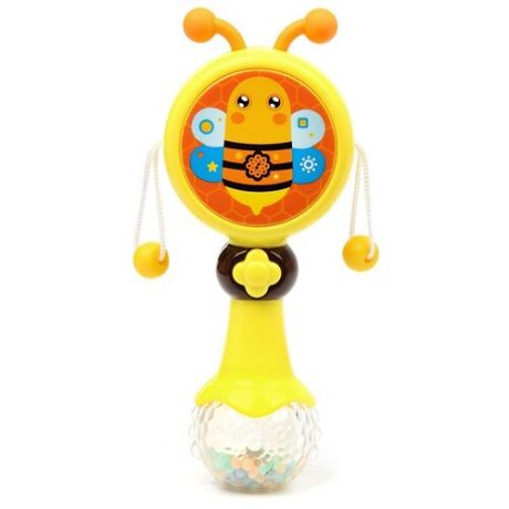 Развивающая игрушка Ути-Пути Бубенцы. Пчелка желтый/оранжевый