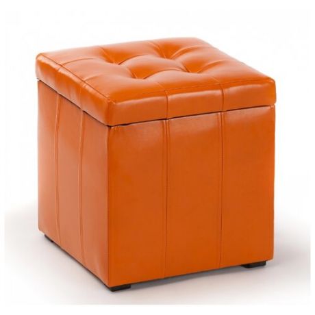 Пуфик с ящиком для хранения Vental Парма 2 искусственная кожа оранжевый