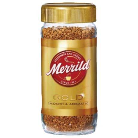 Кофе растворимый Merrild Gold Smooth&Aromatic сублимированный 200 г
