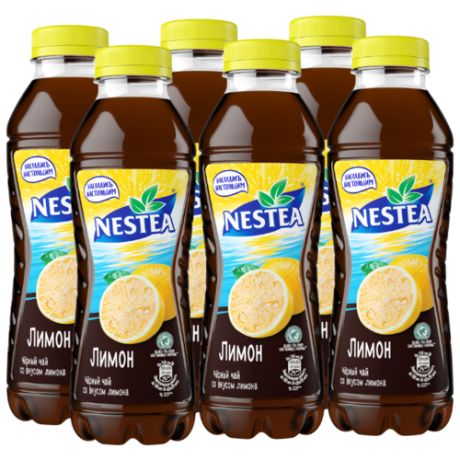 Чай Nestea черный со вкусом Лимона, 0.5 л, 6 шт.