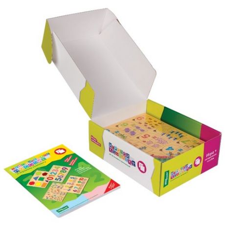 Набор рамок-вкладышей Step puzzle Игровой комплект №2 Весёлая математика, Весёлая азбука, Дары природы (40200)