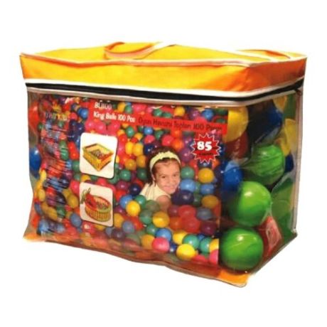 Шарики для сухих бассейнов King Kids 500 штук, 6.5 см (KK_BL1100-65-500) разноцветный