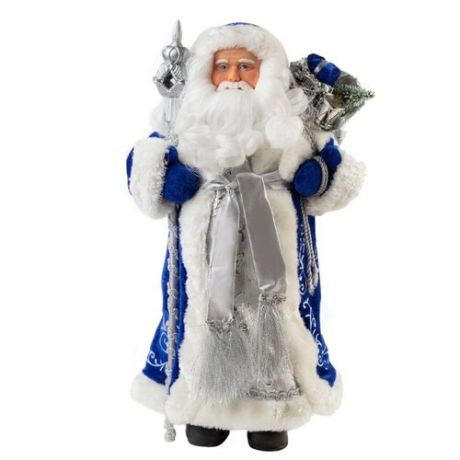 Фигурка Феникс Present Дед Мороз в синем костюме 41 см синий/белый