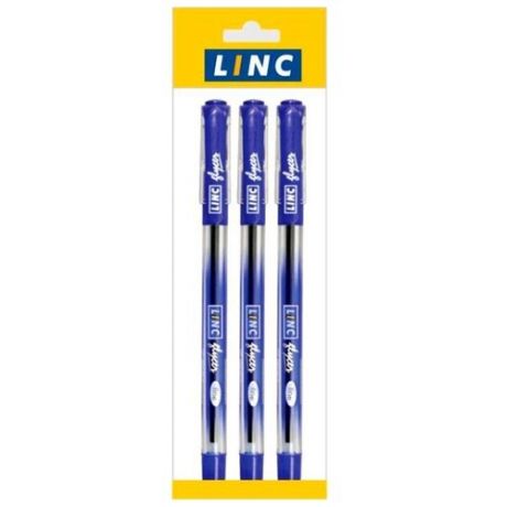 Linc Набор шариковых ручек Linc Glycer, 0,7 мм, синий цвет чернил