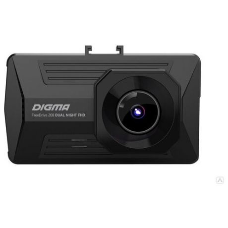 Видеорегистратор DIGMA FreeDrive 208 DUAL NIGHT FHD, 2 камеры черный