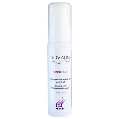 Novaline Cosmetics Amino Soft Восстанавливающий гель для лица с клеточной питательной средой и экстрактом алоэ вера, 30 г