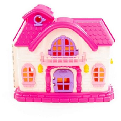 Полесье кукольный домик Сказка 78254, бежевый/розовый