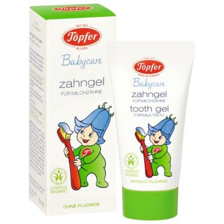 Зубная паста Topfer для молочных зубов 0-7 лет, 50 мл